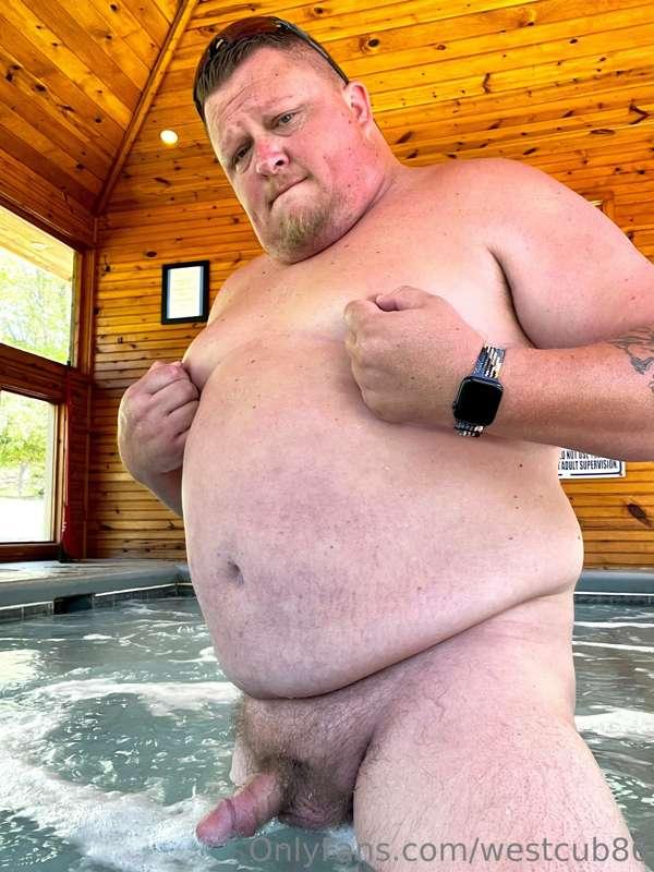 Join daddy in the hot tub.