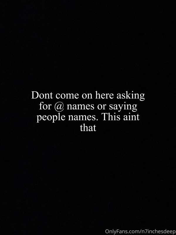 Im not sharing no @ names or anything like that. If she want..