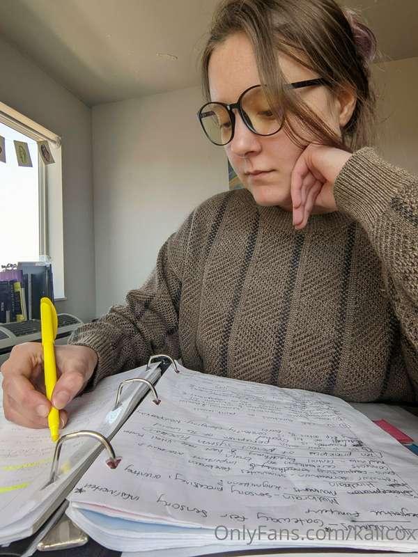 Wish me luck as I study for my last exam! Will you reward me..