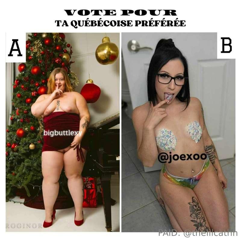 ***VOTE*** pour **TA QUÉBÉCOISE PRÉFÉRÉE** 💙

A: @bigbuttlex..