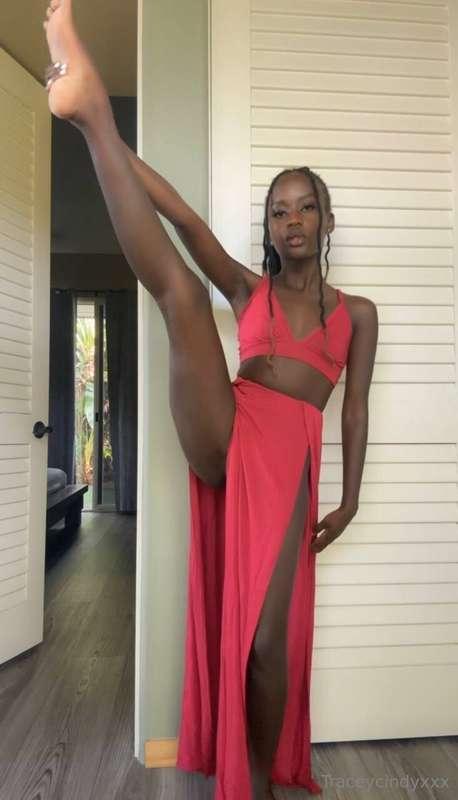 Pretty in red !!! Dirty in the DMs 😏 Send tips if you're cur..