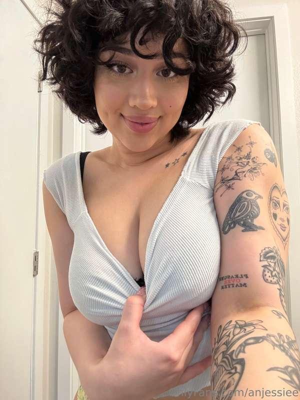 Are these juicy tits big enough for you? Or too much to hand..