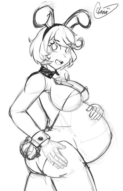 (R18 sketch) Bunny Pyra sketch!