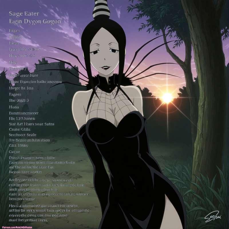 Gorgon Arachne of Soul Eater Sexy Poses [Gen 2.5]
