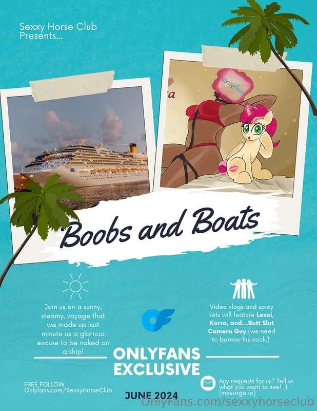 Aaaaand we're BOOKED!🚢🌊 Join me, Korra, and Guy on OnlyFans ..