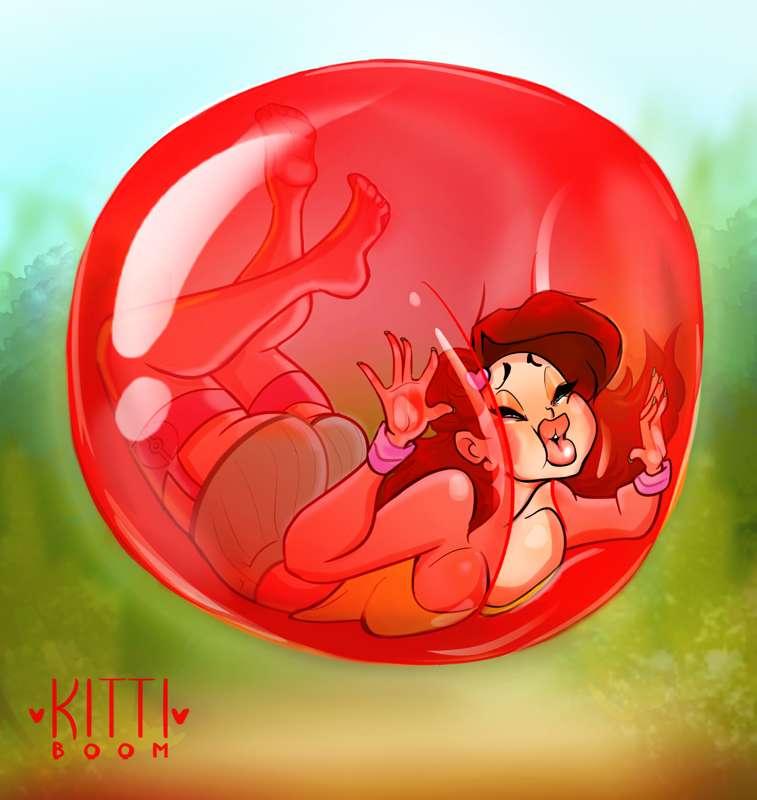 commission: Kitti vs. Rubber Balloon Bazooka