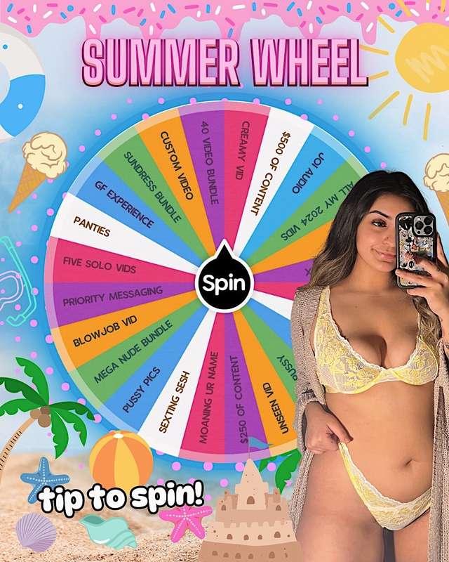 ☀️SUMMER WHEEL☀️ its timeee to spin the wheel and make your ..