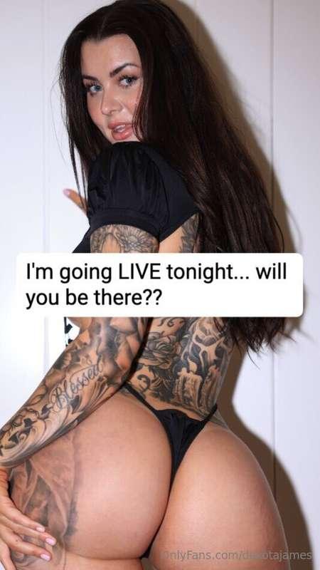 Cant wait to talk with you on my live tonight... will you be..