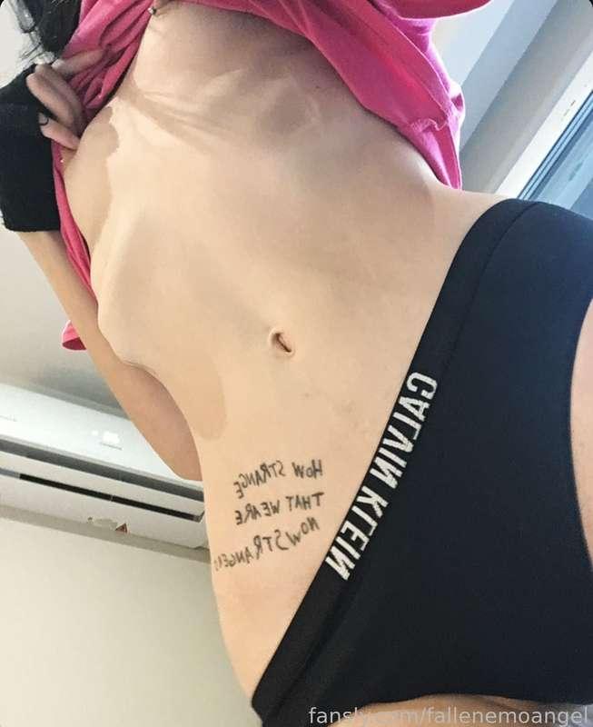 you’ve got any tummy kisses for me?

⛧ #tattooed #skinny #egirl #petite #tall #belly #bellybutton #tummy #ribs #ribcage ⛧