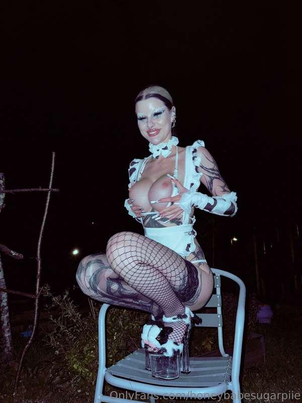 In my cow outfit 🐮