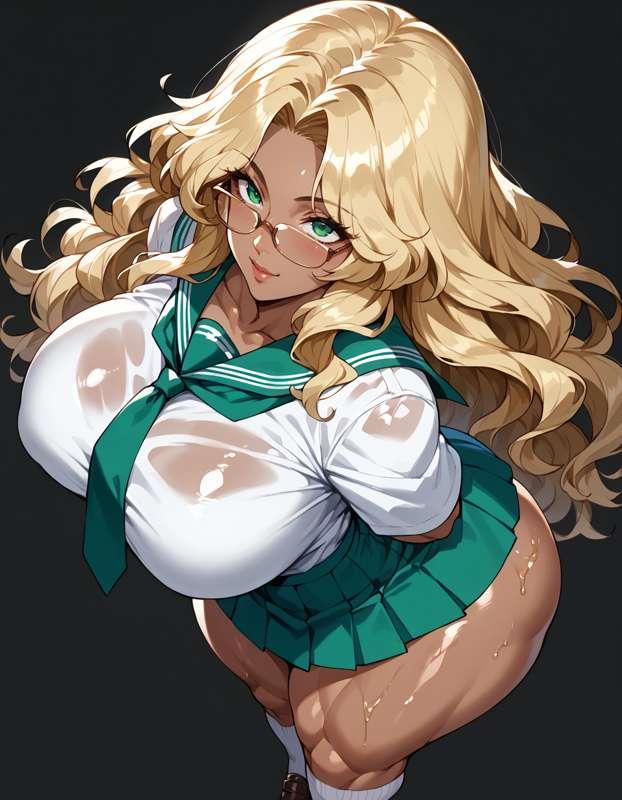 CFM in sailor suit / セーラー服のマスキュリン