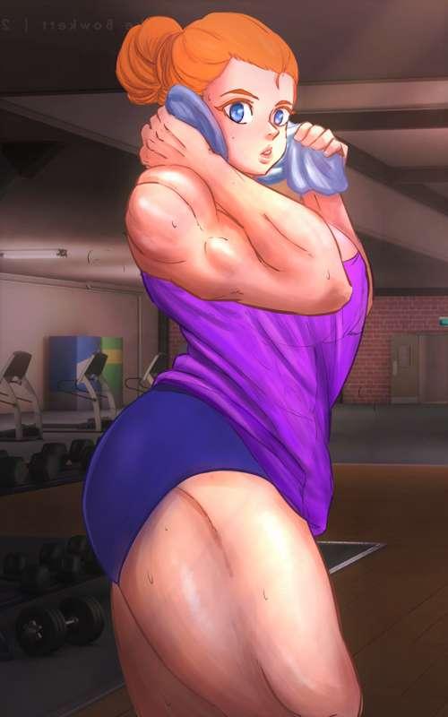 Annie after workout