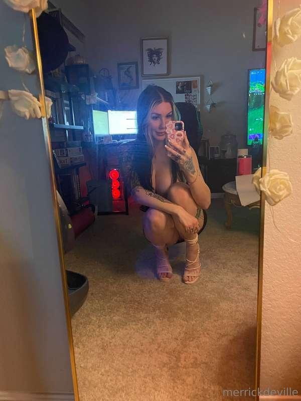 Do we like my new heels?