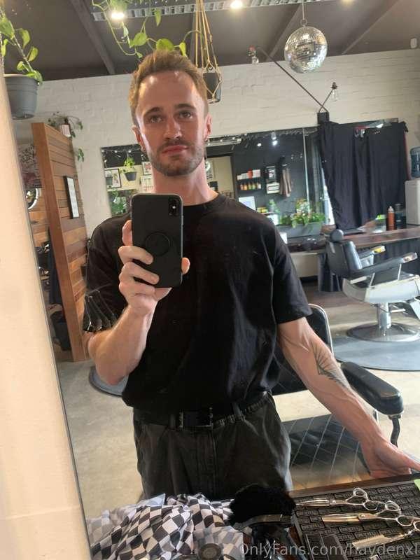 So I work as a barber full time, if you felt something touch..