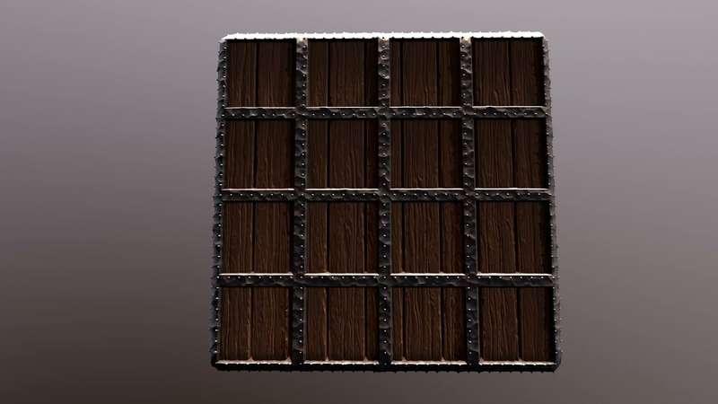 Wood gate