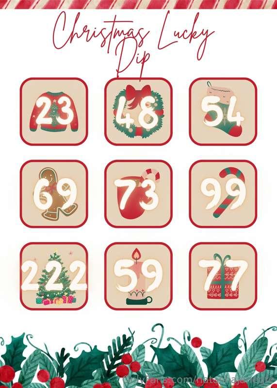 🎁 XXX Lucky Dip 🎁 Tip $10 and pick a number!

Prizes include..