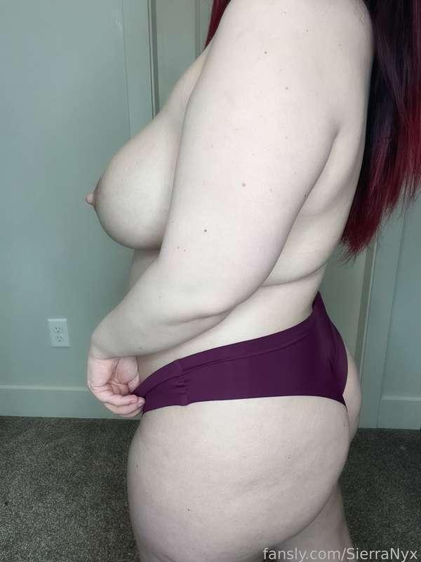 Do you like my purple panties? 