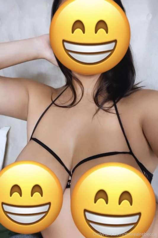 Big titties in black fishnets.