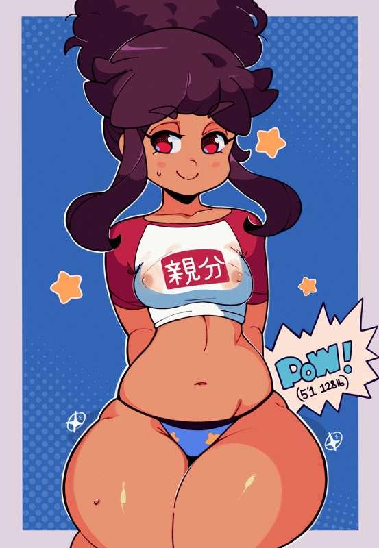 small up top, huge on the bottom (nips edit)