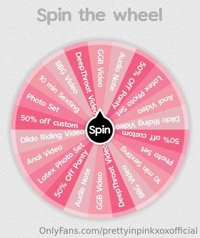 🚨 Wheel Spin 🚨 
Trying a fun little game, $10 for 1 spin or ..