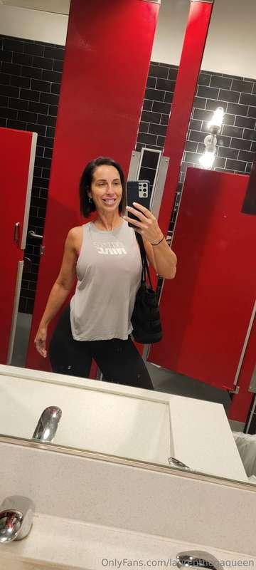 You know if I find a bathroom with good lighting... you're g..
