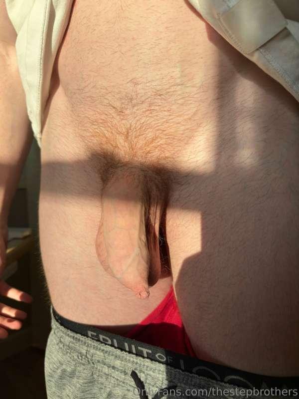 Golden Hour hits different on uncut cock