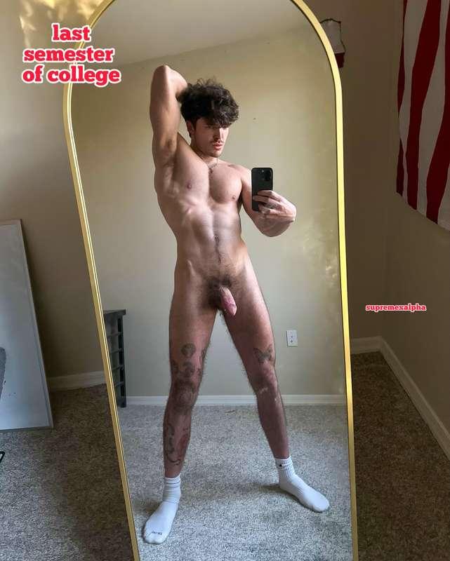swipe right for my first semester of college body pic ( yike..