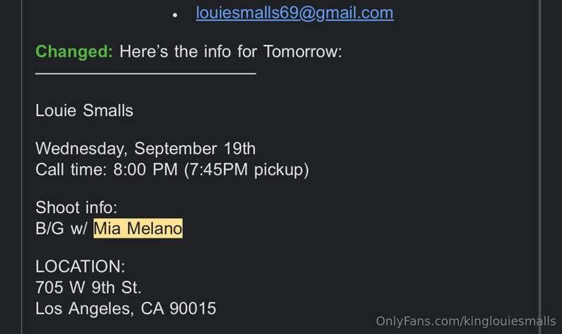 Proof that I was scheduled to fuck Mia Melano but the dick w..