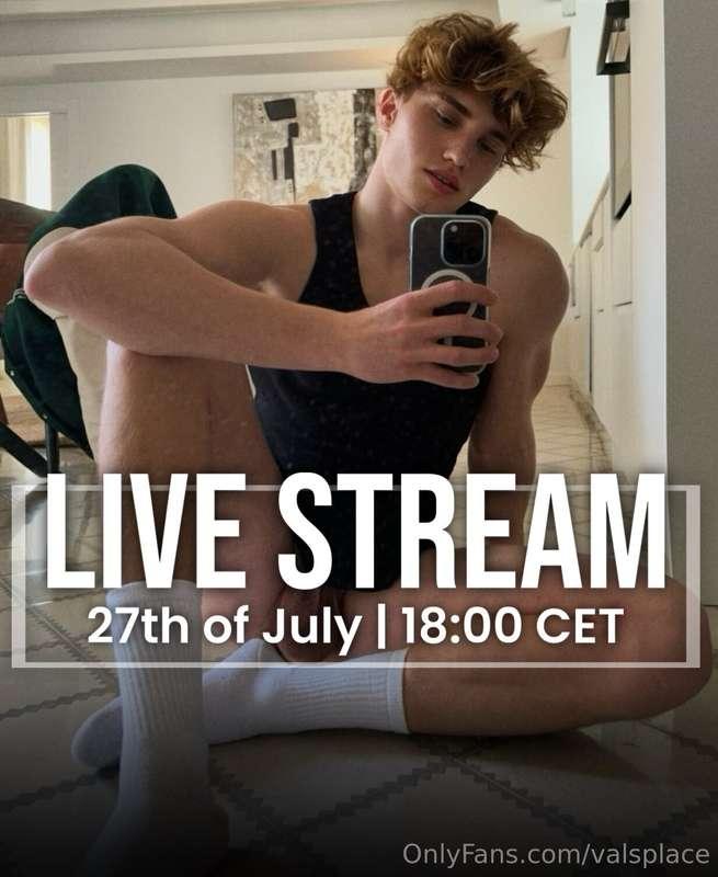 🤍LIVE STREAM | 27th of July | 18:00 CET🤍Baby, we’re about to..