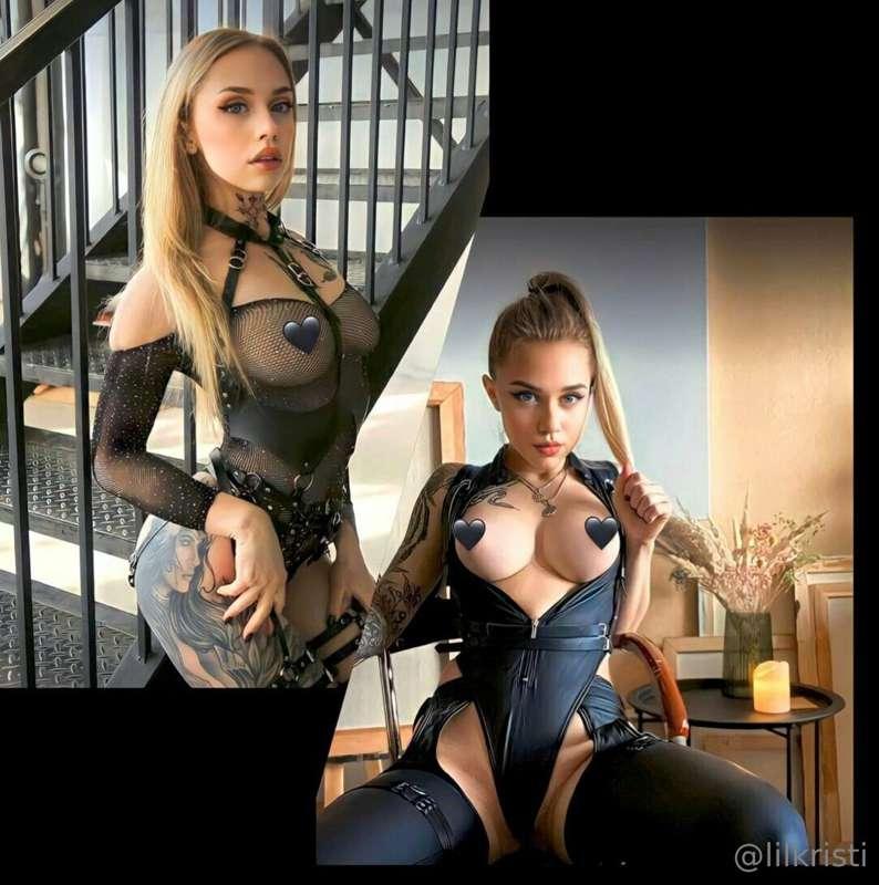 🥵@evilscarlett 🥵
Kinky goddess is wearing her best lingerie ..