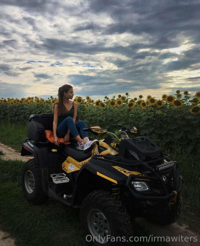 I can let you ride... my... quad bike😅