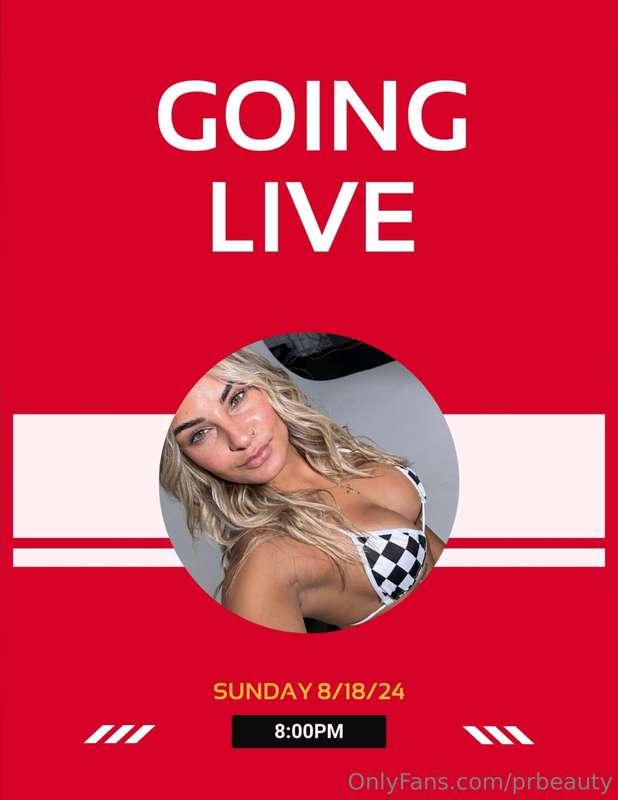 WILL YOU JOIN ME IN A FEW❓ 8PM‼️ DON'T MISS OUT 😘