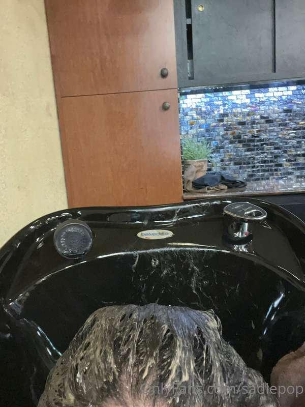 At the salon! Cut & Gloss coming soon