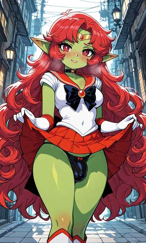 OC's cosplaying as Sailor Moon Sailor Scouts Futa