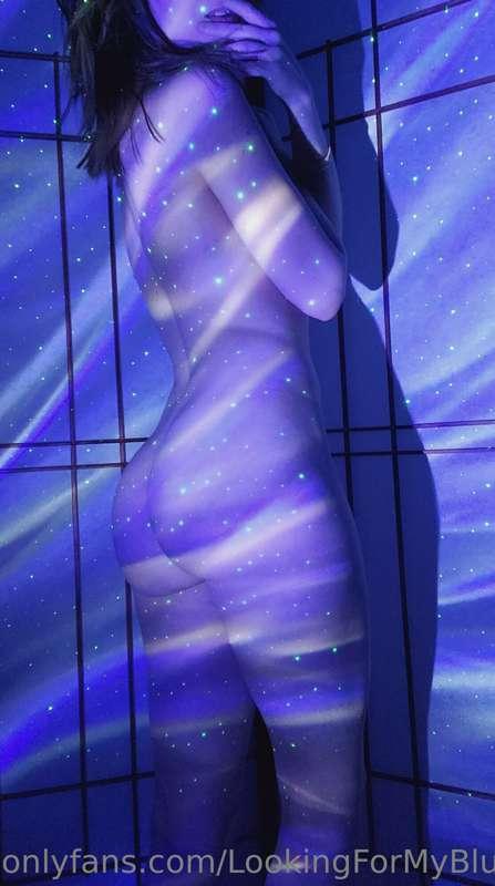 Playing around with my new galaxy light--in the nude, of cou..