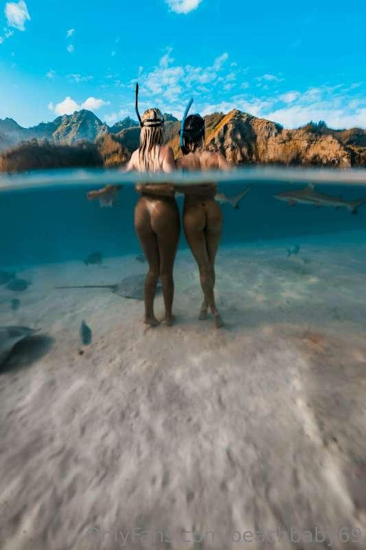 G/G full nude swimming with sharks and stingrays!!!! super r..