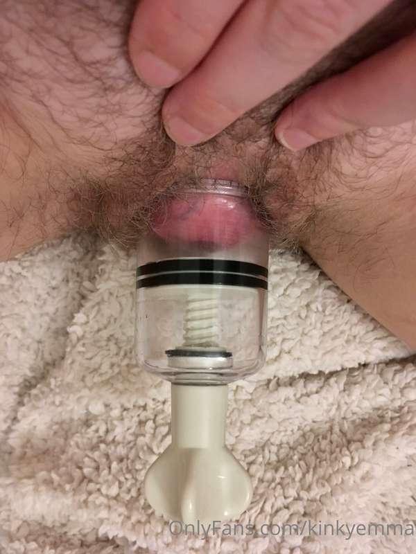 Found some old pics of my pussy in a tiny pump. I should def..