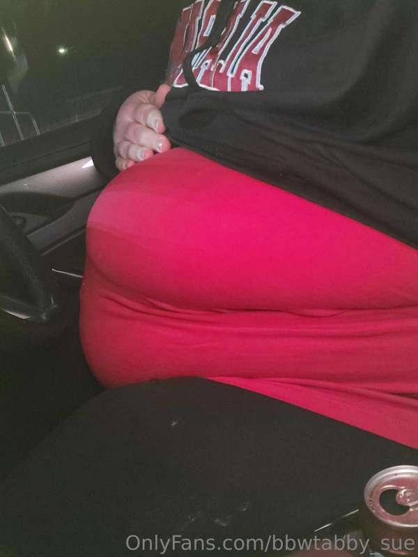 Someday,  the steering wheel will get wedged in my belly fat..