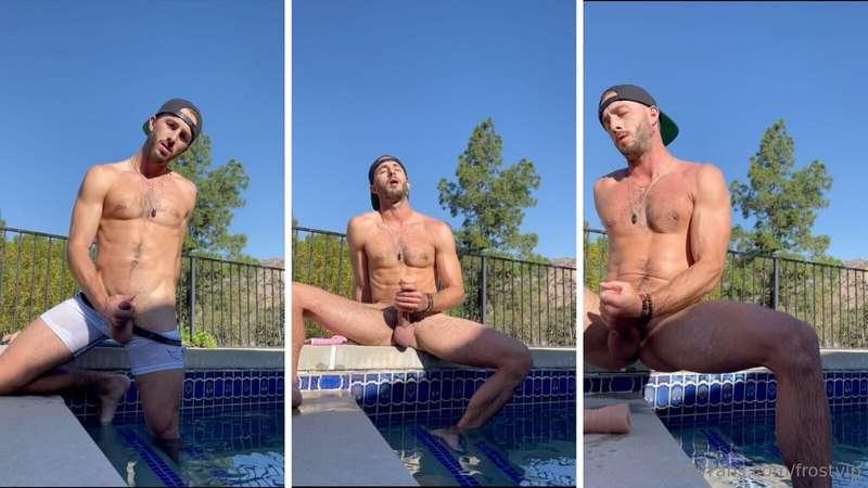 POOL SOLO #1Fresh from the gym sitting by the pool enjoying ..