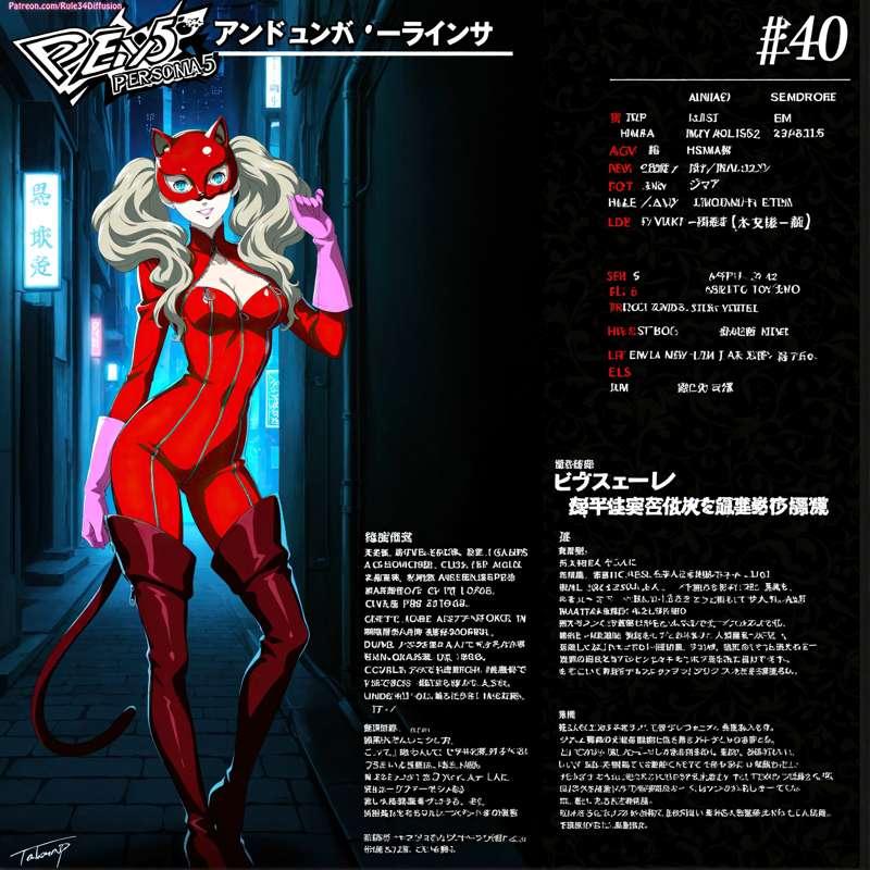 Anne Takamaki of Persona 5 Sexy Poses [Gen 2.5]