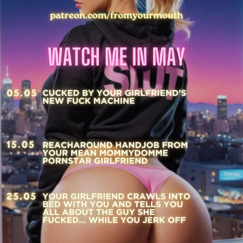 Watch Me Schedule Is Here! 🔥