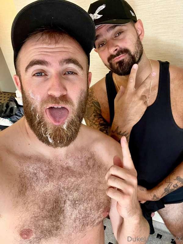 Fed a huge load by @caseycooperxxx after worshipping his sex..