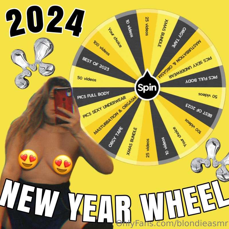 ✨NEW YEAR WHEEL✨
😍👅🥰
1 spin - $5.11
2 spin - $7.11
3 spin - ..