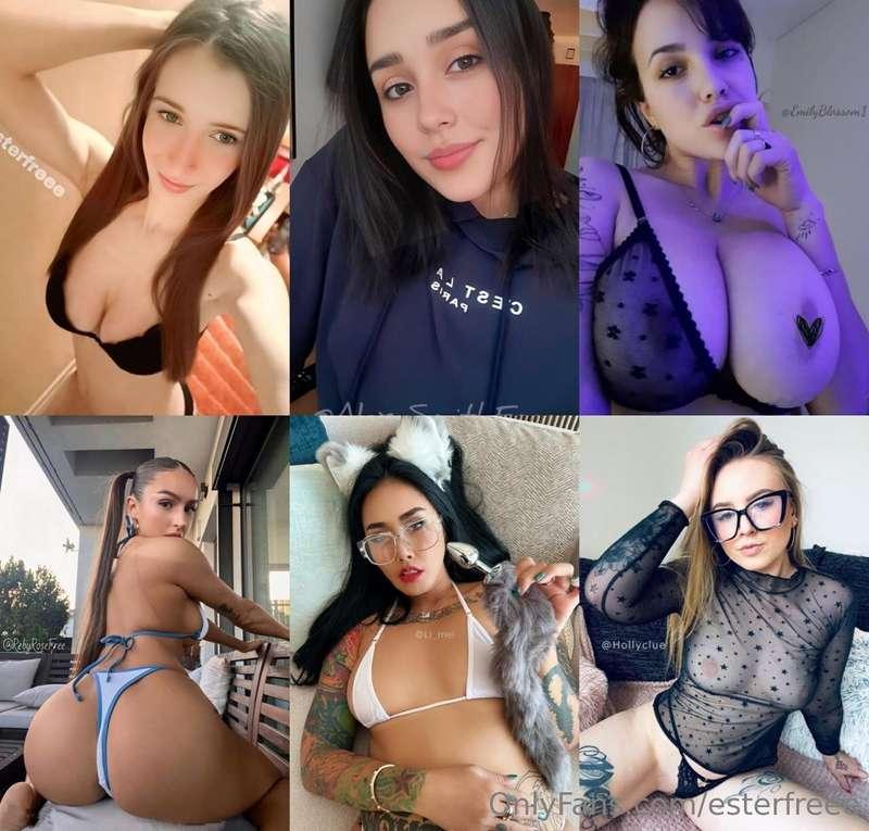 ✨🌸 @ESTERFREEE 🌸✨🍬🎀 @ALEXASMITHFREE 🎀🍬✨😈 @EmilyBlossom1 😈✨✨🍑..