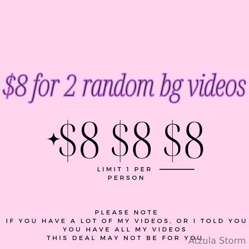 Hey lovelies!I have some bg videos in the vault you have nev..
