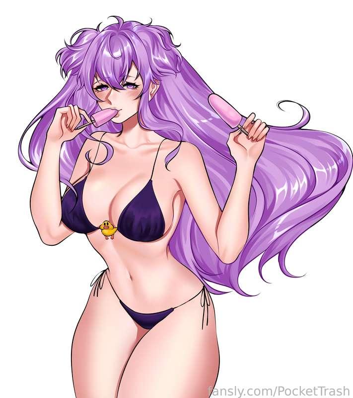 lemme suck you off like a lollipop, i love having something to swirl my tongue around 😉

✨ #vtuber #lewdtuber #hentai #anime #bikini #lingerie ✨