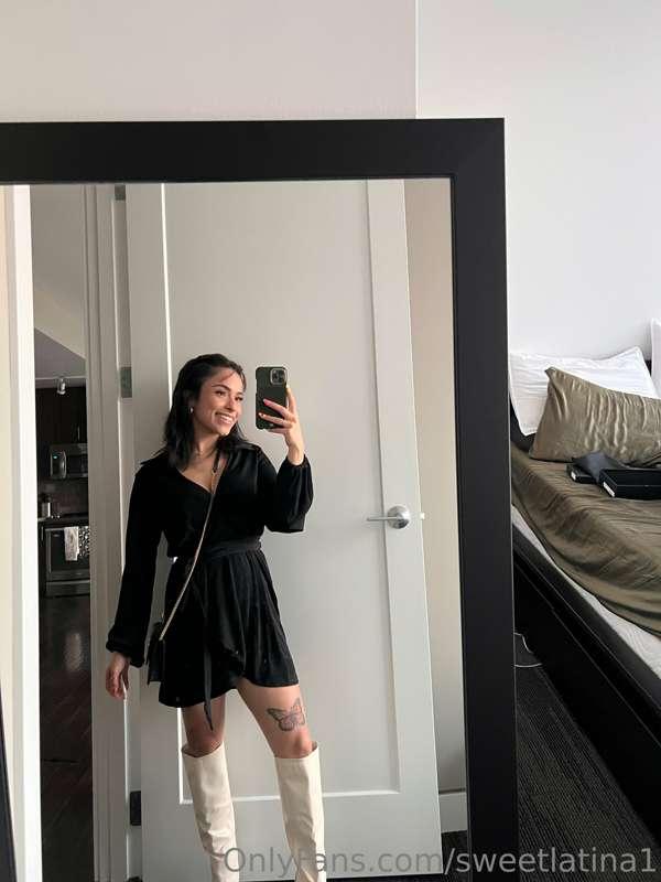 Birthday outfit with straight hair 🤭
