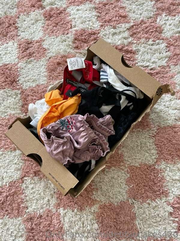 Box of my  WORN panties for the guy who spoils me to $250 an..