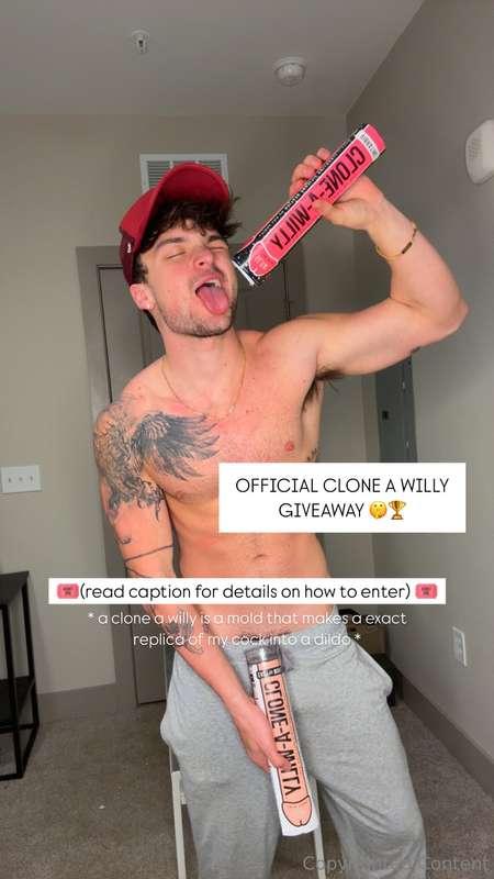 my CLONE a WILLY giveaway 🍆🤫(giving away 3 clones to 3 lucky..
