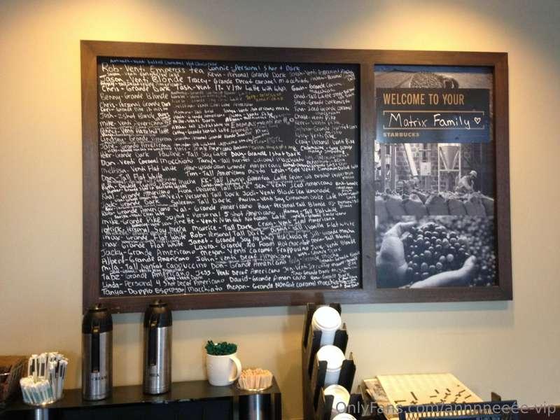 That 1 time when I worked at Starbucks and I wrote out over ..